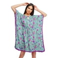 thumbnail image 1 of Moomaya Robe Courte de Caftan de Plage, Robe de Couverture Imprimée, Kaftan pour Femmes, Tenue de Plage, Couverture, 1 of 4