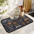 thumbnail image 4 of Coffee Beans Latte Chocolate Dish Drying Mat Heat Resistant Bar Mat Collapsible Coffee Bar Mat for Shop Countertops (19.5x12in,Set Of 2), 4 of 7