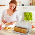 thumbnail image 2 of SIGNORA WARE Bread Box Airtight Container for Bread & Baked Goods, White, 2 of 4