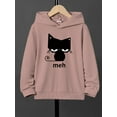 thumbnail image 3 of Funny Cat Print Boys Casual Long Sleeve Sweatshirt ,Kids Hoodie Tops For Fall Winter, 3 of 8