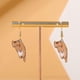 thumbnail image 4 of Delicados pendientes con forma de anzuelo de pez, diseño de gatito, para amantes de los gatos, Navidad, gato negro, 4 of 5