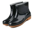 thumbnail image 2 of Womens Rain Boots with PVC Plastic Short Rain Boot, Round Toe Radian, Anti Skid Sole for Gardening, DIY, Work, 2 of 5