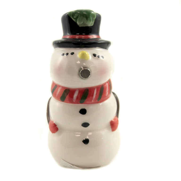 Pacific giftware, Snowman Couple Magnetic Salt And Pepper Shaker Set  Christmas Winter