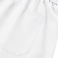 thumbnail image 7 of FRSASU Men Summer Casual Oversized Short Sets Solid Short Sleeve Pocket Button Down Shirt Elastic Shorts 2 Piece Outfits Tracksuit White, 7 of 7