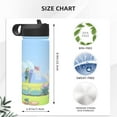 thumbnail image 4 of Water Bottle Vacuum Insulated Stainless Steel Thermos Bottle With Straw Reusable Glass Cup(18 oz/532 Ml), 4 of 8