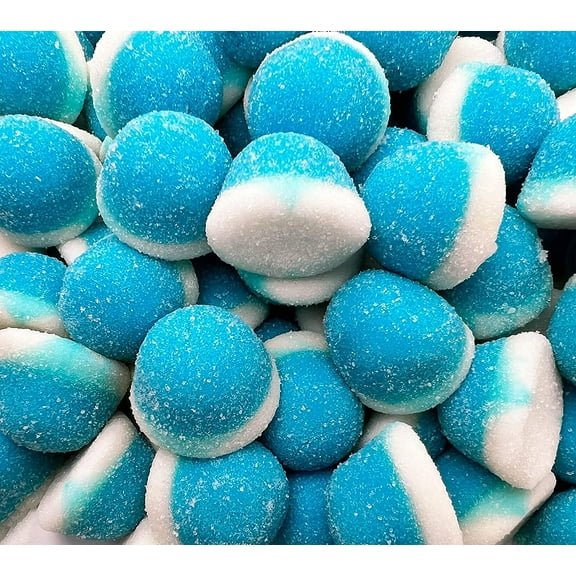 Funtasty Sour Blue Raspberry Puffs Gummy Candy, Bulk Pack 2 Pounds