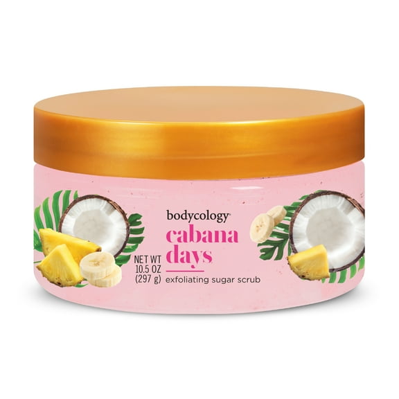Bodycology Exfoliating Sugar Scrub, Cabana Days, 10.5 oz