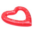 thumbnail image 2 of Portable Romantic Inflatable Swimming Ring Heart Shaped Swim Ring for Beach Outdoor Pool, 2 of 6