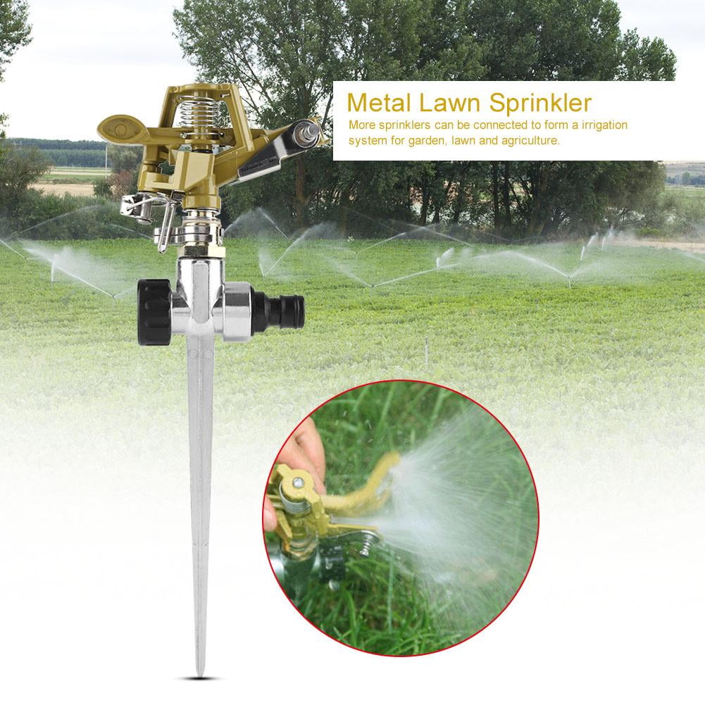OTVIAP Lawn Sprinkler, 360 Degree Lawn Sprinkler,4pcs Metal 360 Degree