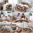 thumbnail image 5 of Queen 4 Piece Bedding Set Independence Day USA Flag Star Soft Breathable Duvet Cover and Pillowcase, Retro Farm Wood Board Duvet Cover Set Bed Sheets for Bedroom Dormitory Guest Room, 5 of 9