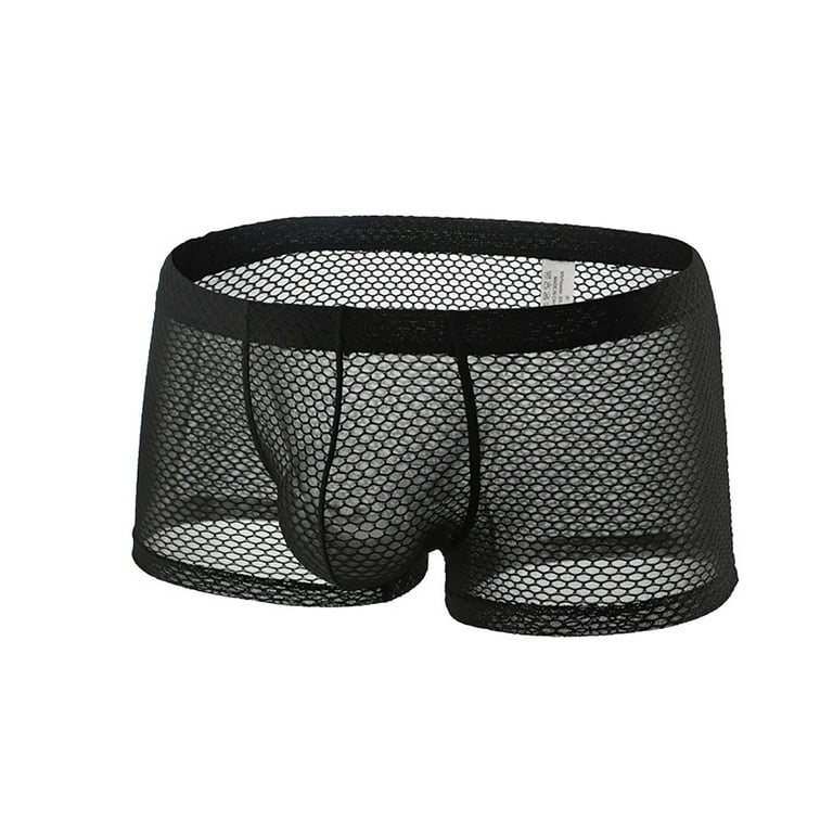 Lopecy-Sta Men's Fashion Men's Underwear Boxer Shorts Breathable Boxers for  Men Black Discount Clearance Mens Briefs - L