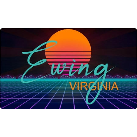 

Ewing Virginia 4 X 2.25-Inch Fridge Magnet Retro Neon Design