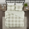 thumbnail image 4 of Home Essence Levon 3PC Reversible Buffalo Check Plaid Duvet Cover Set, 4 of 20