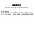 thumbnail image 2 of CMX Rear Ceramic Disc Brake Pads CMX-D2164 for Car 2017-2025 Tesla X S with Single Piston Caliper, 2 of 9