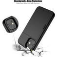 thumbnail image 5 of for iPhone 12 Mini Case with Card Holder Heavy Duty Protective Dual Layer Shockproof Hidden Card Slot Slim Wallet Case for iPhone 12 Mini for Men&Women(Black), 5 of 13