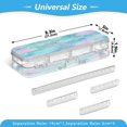 thumbnail image 3 of Plastic Pencil Box Large Capacity Pencil Boxes Clear Boxes with Snap-Tight Lid Stylish Office Supplies Storage Organizer Box Tie-dye Dandelions Pattern, 3 of 7