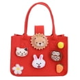 thumbnail image 1 of Sywqhk Bolso De Fieltro Tote Kids Cute Cartoon Top-Handle Daily Shoulder Bag (Rojo) Sywqhk Para estrenar, 1 of 4