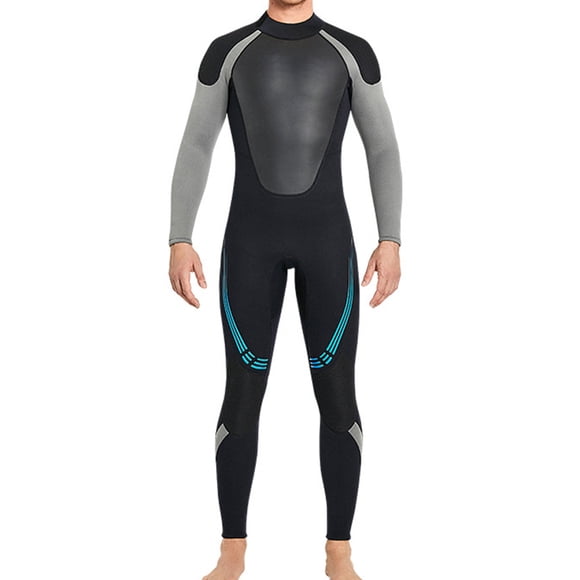 Soidarity Traje de buceo de manga larga impermeable a prueba de sol traje de buceo para nadar Deportes acuáticos hombre negro L Soidarity OD020697-03