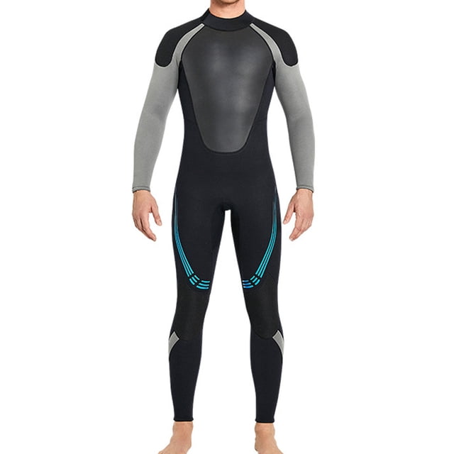 Naiovety Traje de buceo de manga larga impermeable a prueba de sol traje de buceo para nadar Deportes acuáticos hombre negro M Naiovety OD020697-02