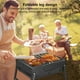 thumbnail image 3 of Acero Inoxidable Portátil Plegable BBQ Grill Small Smoker Charcoal para Fiesta, 3 of 9