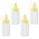 thumbnail image 1 of Botellas de condimento PP de grado alimentario - Paquetes de 4 tarros transparentes para cocina para barbacoa, acampada y preparación de almuerzos, 1 of 1