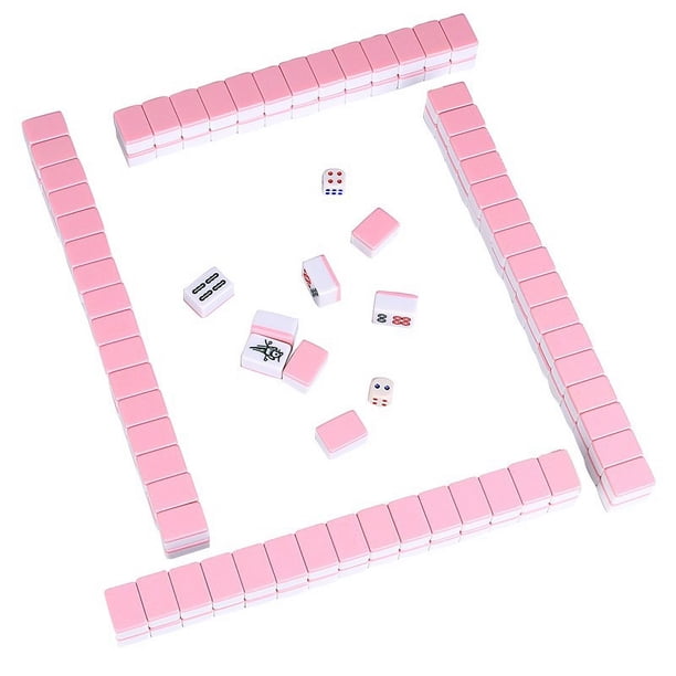 Mini Mahjong portátil de 26 mm para viajes, para dormitorio de estudiantes, para llevar en el bolsillo, fichas pequeñas de Mahjong
