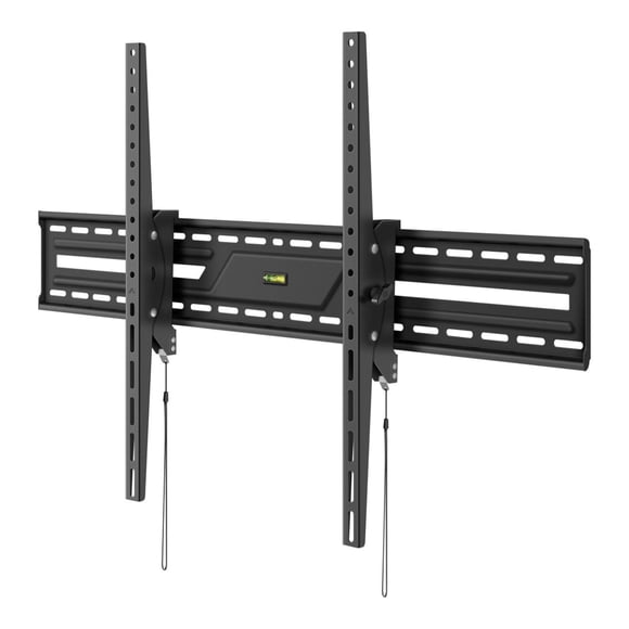 Soporte para pantallas de 43" a 100", con ajuste de inclinación y cordones de fácil montaje / desmon negro