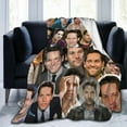 thumbnail image 2 of Blanket Paul Rudd Soft and Comfortable Warm Fleece Throw Blankets Yoga Blankets Beach Blanket Picnic Blankets Gift for Dorm room office decor Sofa Bed Camping Travel All Season, 2 of 6