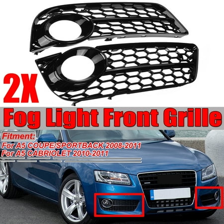 grille honeycomb fog audi mesh grill a5 lower pair 2008 light