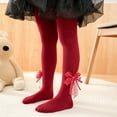 thumbnail image 3 of Okbabeha Kids Toddler Girls Stockings Tights Leggings Ribbed Knit Footed Pantyhose Warm Socks Pants Fall Winter Outfit Clothes, 3 of 7