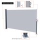 thumbnail image 1 of Zimtown Toldo Lateral Retráctil Pantalla para Patio Impermeable Gris Claro 118" x 63", 1 of 6