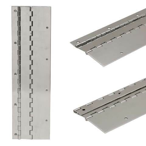 Tracker Boat Bi-Fold Piano Hinge 116189 | 14 x 4 Inch 16 Gauge SS