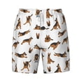 thumbnail image 4 of Lsque Mens Swim Trunks German Shepherd Dog Pattern - Bathing Suit Compression Liner - Beach Swim Shorts Swimwear - (S-3XL) - Stretch Quick Dry -X-Large, 4 of 9
