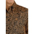thumbnail image 2 of Cinch Men's Paisley Print Long Sleeve Button-Down Western Shirt Gold X-Large, 2 of 4