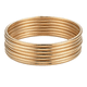 thumbnail image 1 of 7 Pzs Pulseras De Acero Inoxidable color dorado, 1 of 4