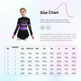 thumbnail image 7 of Aislor Girls Cheerleading Uniform Long Sleeve Dance Leotards Dress Cheer Leader Performance Costume Red 14, 7 of 7