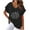Black, variant on Womens Summer Tops Casual Linen Work Out Shirts Gym Loose Funny Women Clothing Tops