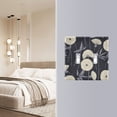 thumbnail image 5 of Haosy Light Switch Cover Plate 2 Gang Electrical Outlet Covers Elegant Cream Dandilion Decorate Wall Plate 4.56”x4.48”, 5 of 8