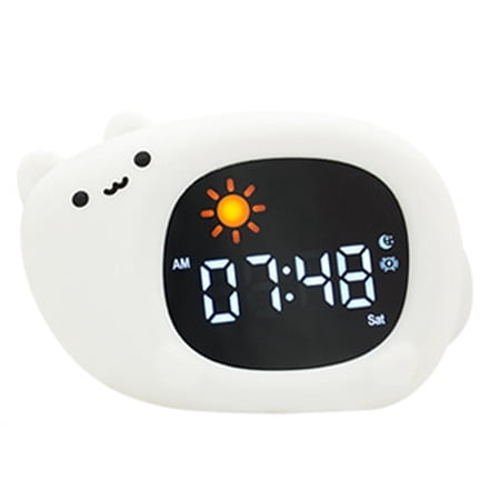 Lovely Animal Designing Alarm Clock with Night Light And Simple Tap Operate