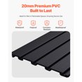 thumbnail image 3 of KFFKFF Slat Wall Paneling, 4 x 4 ft, PVC Garage Slatwall with Modular Design, Black Slat Wall Easy-to-Install Adjustable Slatwall Panel with Coupling Structure & DIY Cutting, 3 of 9