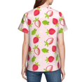 thumbnail image 7 of Wukai Hand Drawn Strawberry Youth Unisex Short Sleeve T-Shirt for Boys, Girls, Teens, and Kids-Medium, 7 of 7