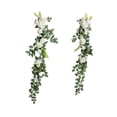 thumbnail image 4 of 2 piezas PEW flores silla de iglesia conjunto de flores respaldo de silla flores artificiales florales eucalipto para fiesta aniversario, 4 of 9