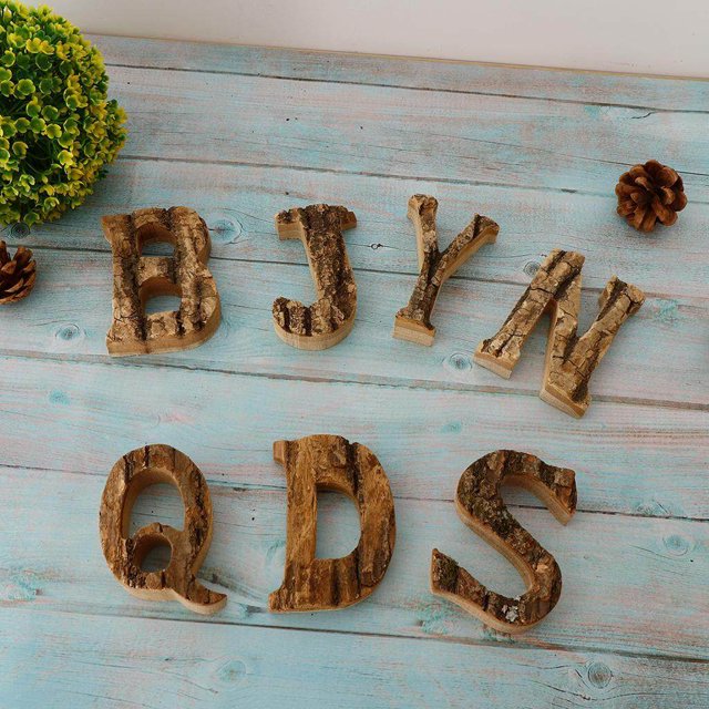kurtrusly Handcraved Wooden Letters Door Numbers Alphabet Letter Floating Adress Name D