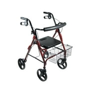 DLite Lightweight Walker Rollator with 8" Wheels and Loop Brakes