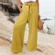 thumbnail image 4 of Pantalones de entrenamiento con cintura elástica para mujer - Pantalones largos lisos, corte holgado informal - Tejido cómodo para todas las ocasiones - Tallas S-XXXXXL, 4 of 7