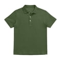 thumbnail image 4 of Linen T Shirts Top for Men Summer Cotton Linen Lapel Collar Button Up Short Sleeve Shirt Solid Lightweight Breathable Comfy Tee Shirt, 4 of 8