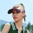 thumbnail image 5 of Fuzoiu Butterfly Over Lavender Print Adult Sunscreen Visor Cap,Adjustable Summer Cap for Men Women,Unisex Running Outdoor Beach Hat, 5 of 7