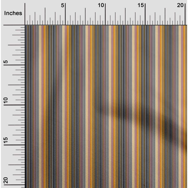 oneOone Cotton Poplin Fabric Multicolor Stripe Fabric Prints By Yard 42 Inch Wide