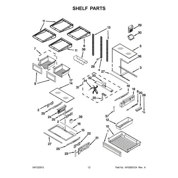 Whirlpool W11048824 Cover - OEM Part