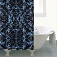 thumbnail image 4 of Blue Abstract Pattern Shower Curtain 84"x72" ,Bathroom Decorative Shower Curtains Set with 12 Hooks,Modern Waterproof Washable Shower Curtain, 4 of 6